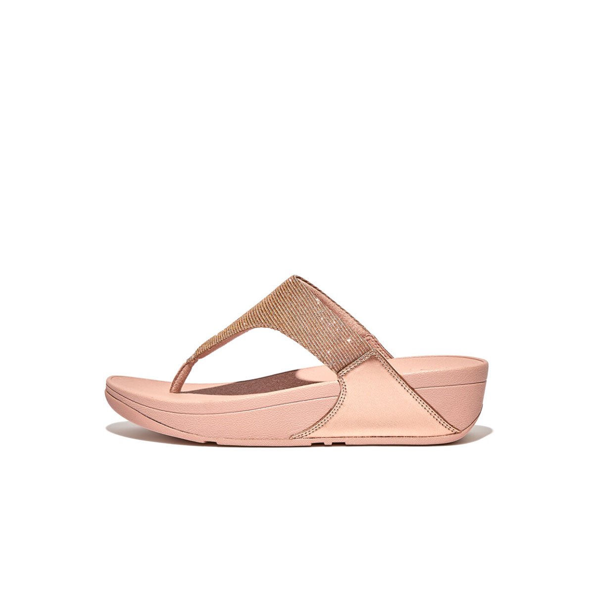 Lulu Women Shimmerlux Toe-Post Sandals - Rose Gold (FZ7-323) | FitFlop ...
