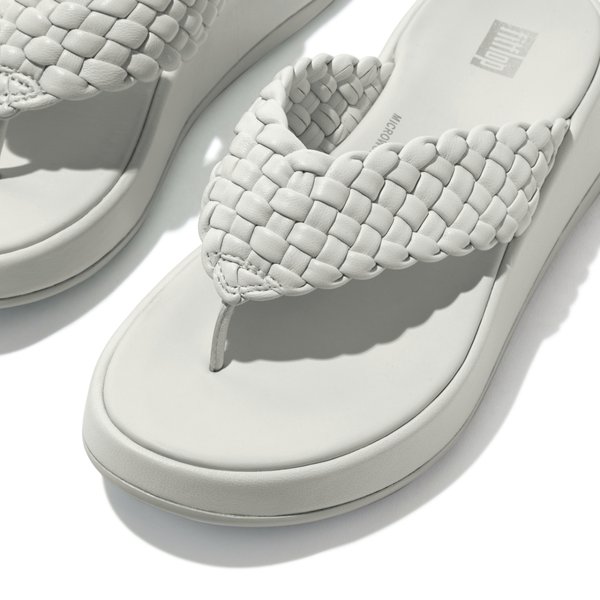 F-MODE Leather Woven Toe Thongs