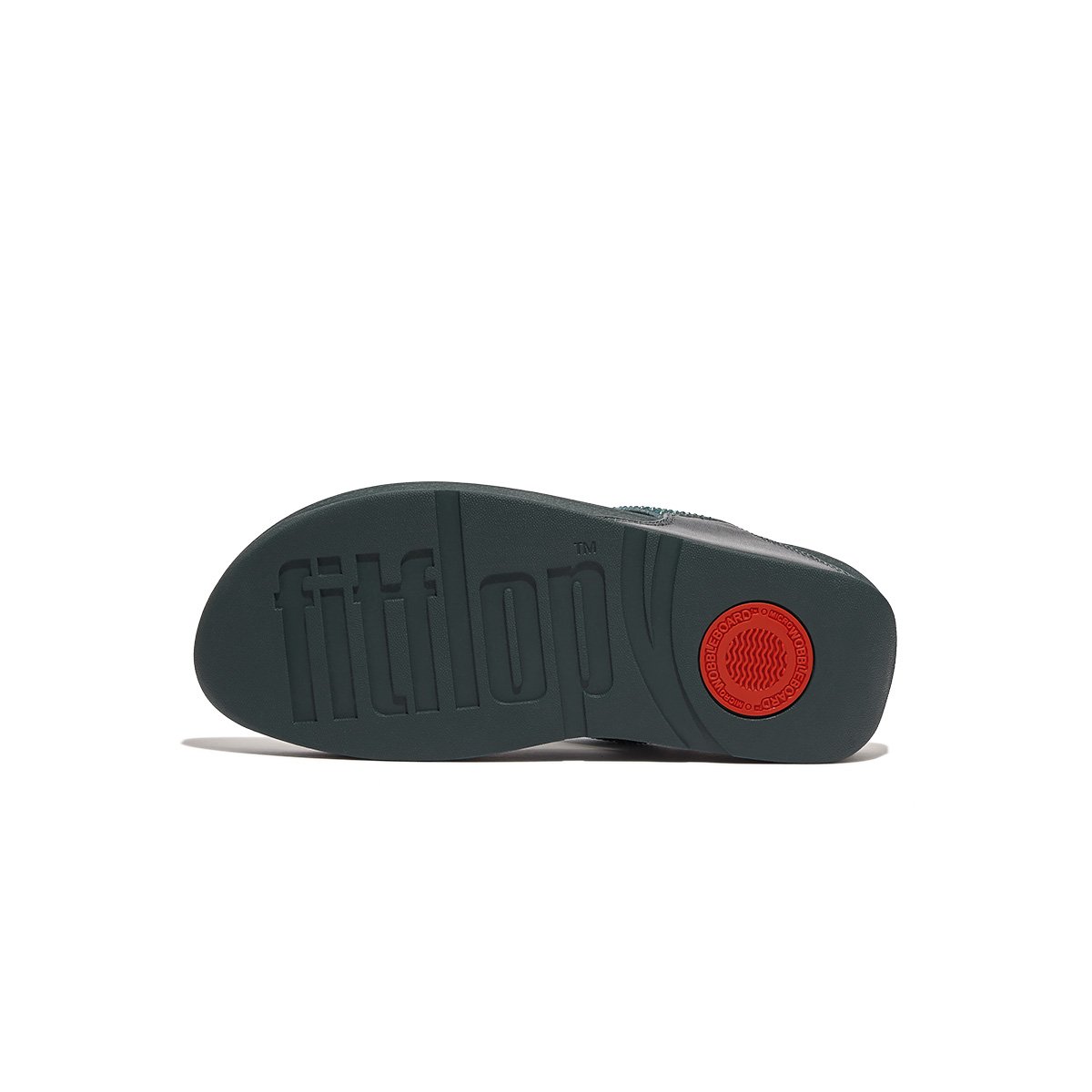 FitFlop LULU Crystal Embellished Toe-Post Sandals Midnight Navy front view