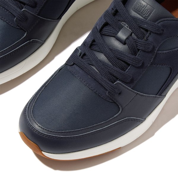ANATOMIFLEX Mens Material-Mix Panel Trainers
