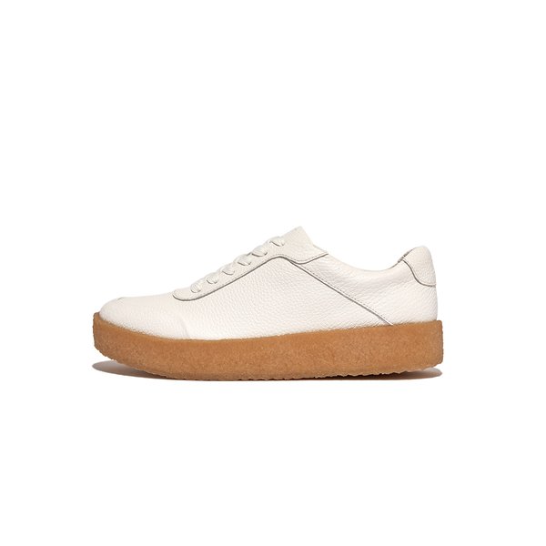 Rally Tumbled-Leather Crepe Sneakers