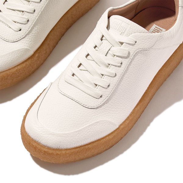 Rally Tumbled-Leather Crepe Sneakers