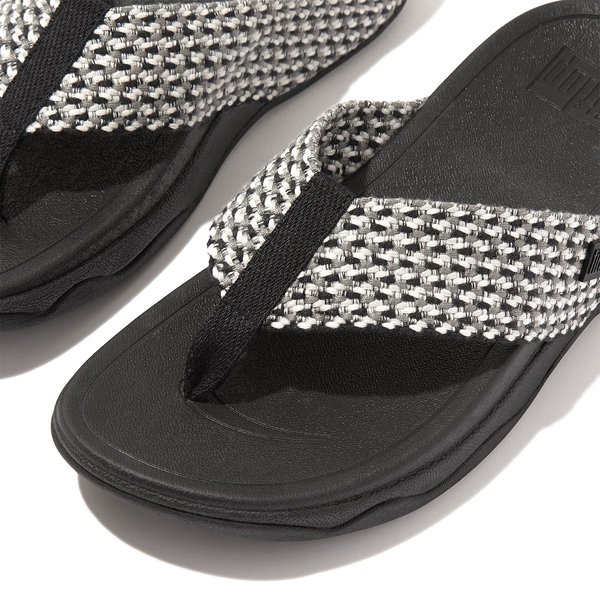 SURFA Multi-Tone Webbing Toe-Post Sandals