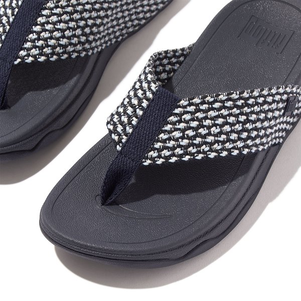 SURFA Multi-Tone Webbing Toe-Post Sandals
