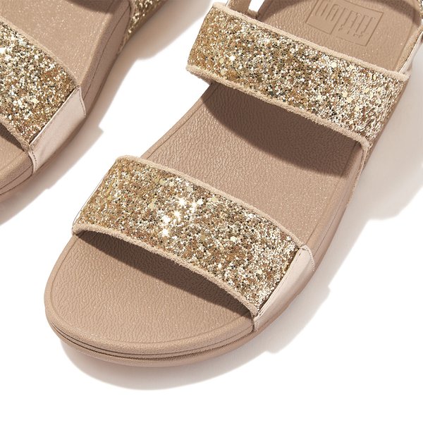 LULU Glitter Back-Strap Sandals 