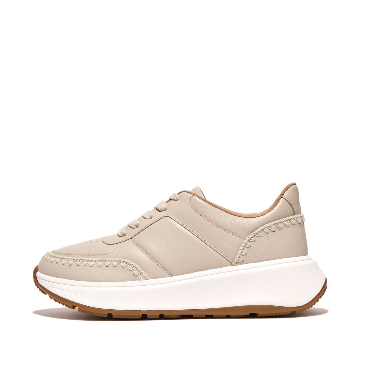 White and beige clearance trainers