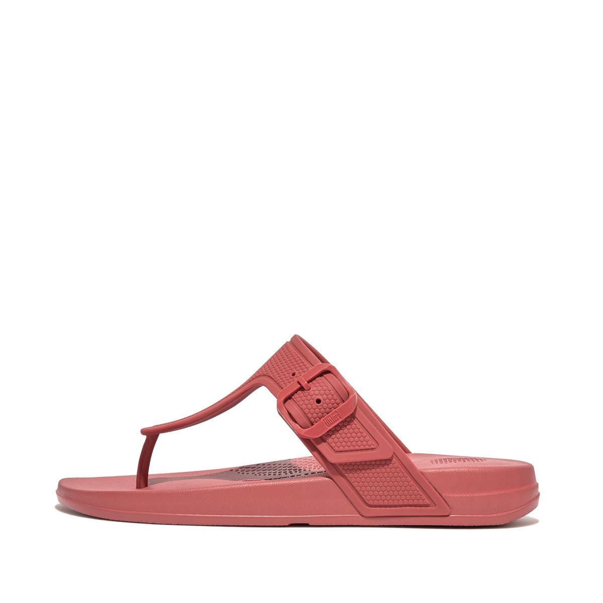 iQUSHION Adjustable Buckle Flip-Flops - Dusky Red (GB3-A70)