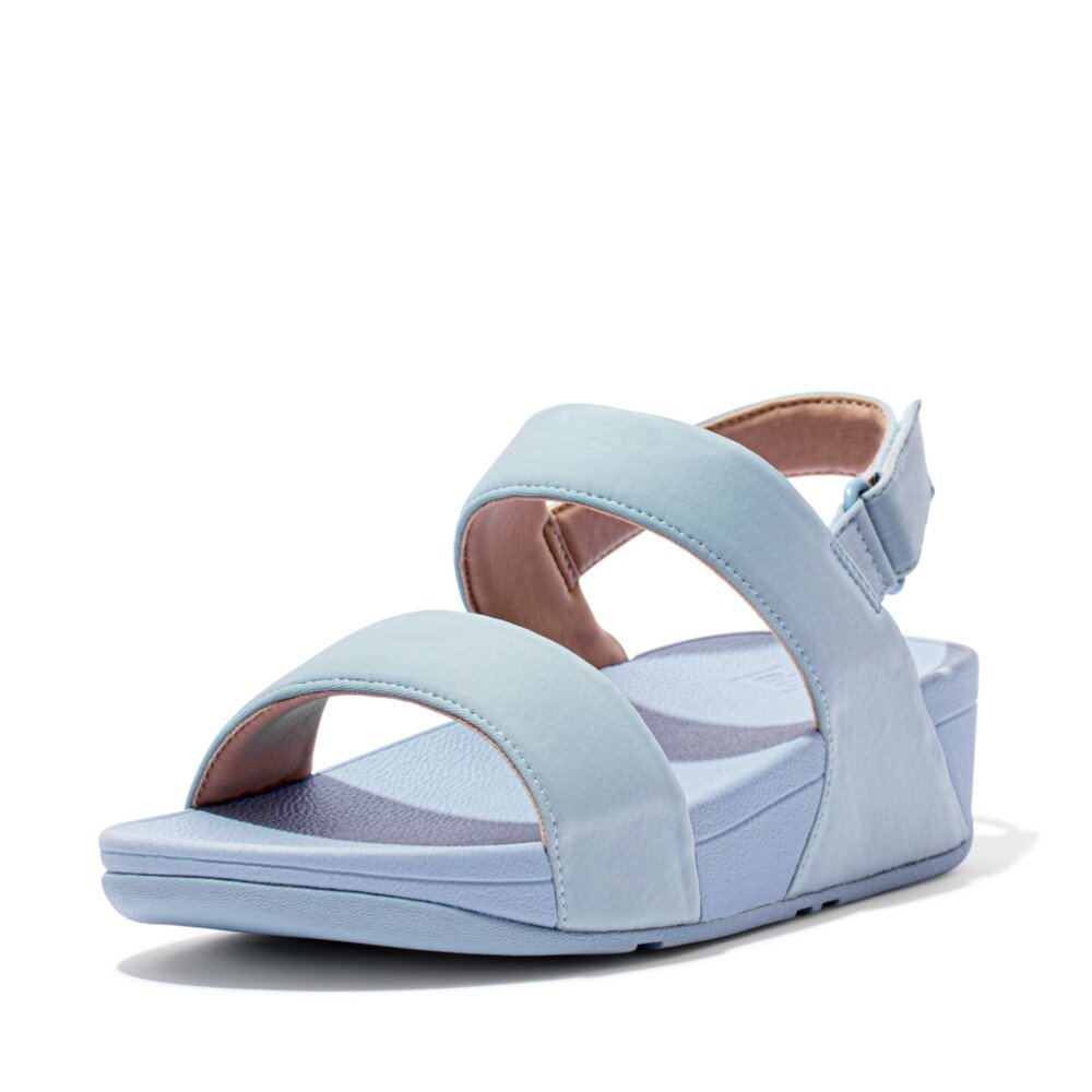 LULU Women s Water Resistant Back Strap Sandals Pale Blue Beige