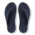 FitFlop iQUSHION Ergonomic Flip-Flops midnight navy front view