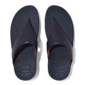 LULU Leather Toe-Post Sandals Deepest Blue front view