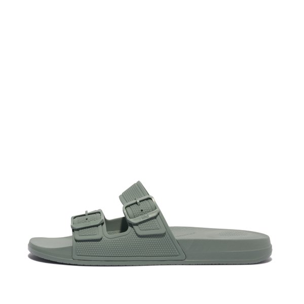 IQUSHION Men's Two-Bar Buckle Slides