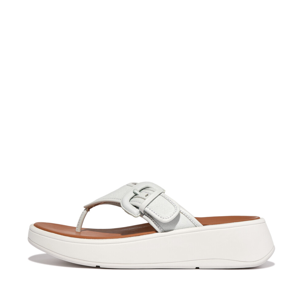 White platform hot sale flip flops