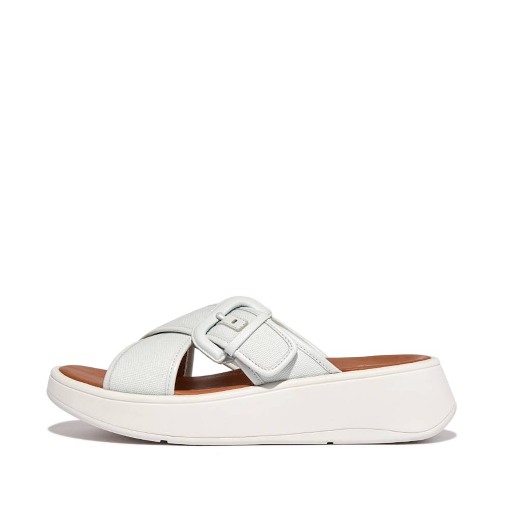 Womens canvas slides deals