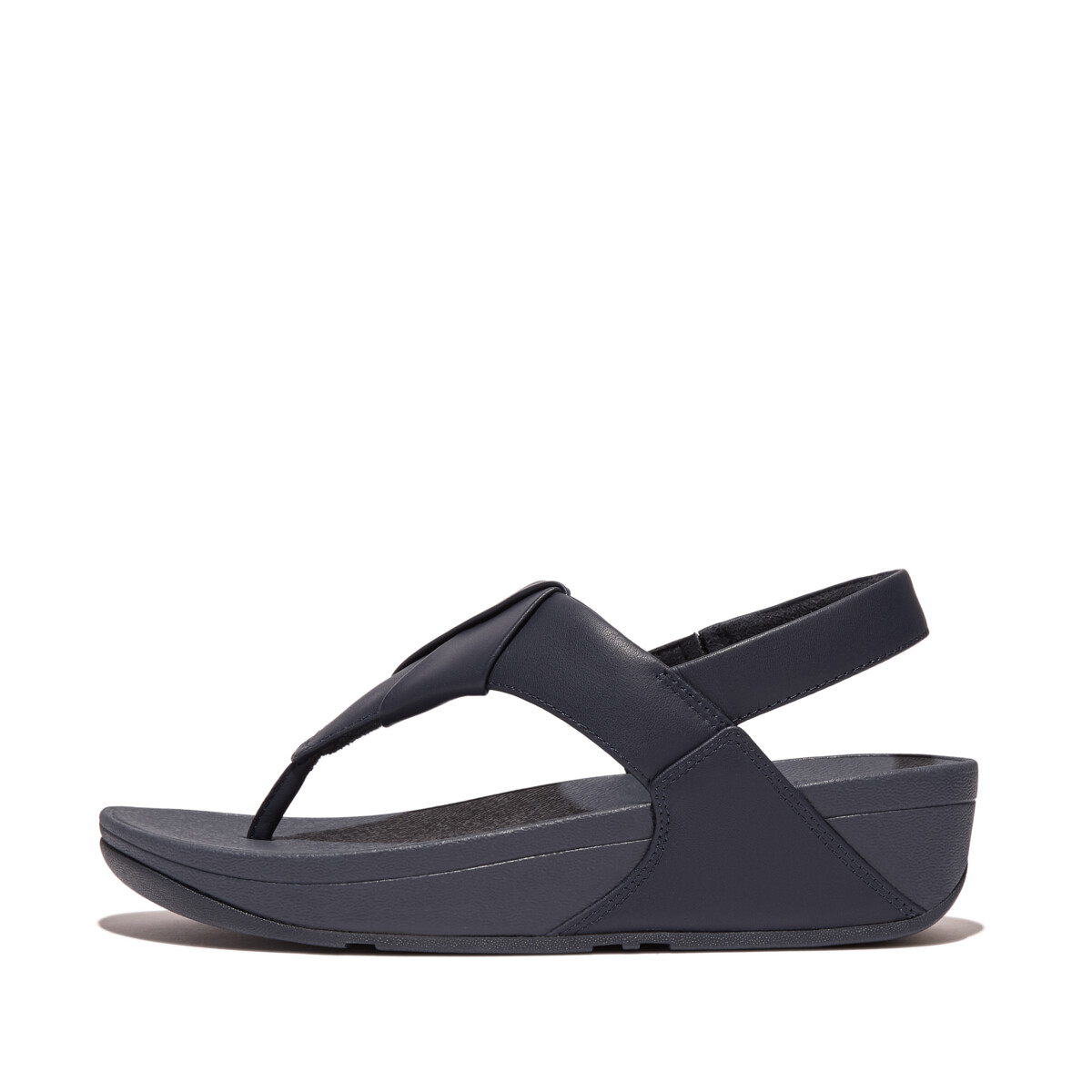 LULU Folded-Leather Back-Strap Sandals - Midnight Navy (GN5-399 ...