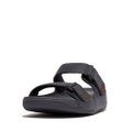 FitFlop GOGH MOC Adjustable Leather Slides Midnight Navy front view