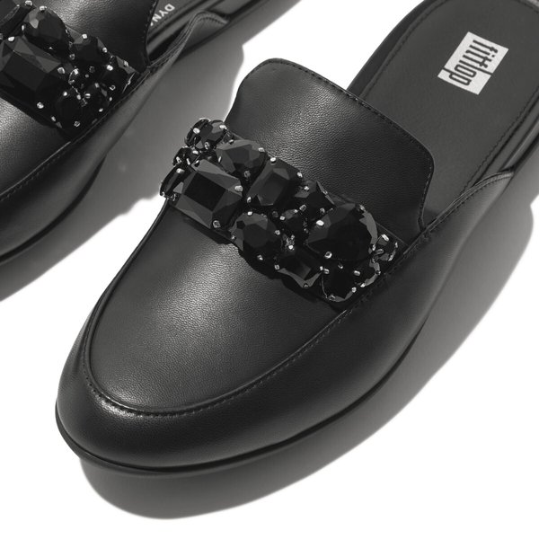 GRACIE Jewel-Deluxe Leather Mules 
