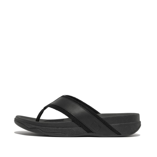 SURFER Webbing/Leather Toe-Post Sandal