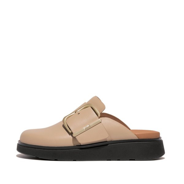 GEN-FF Maxi-Buckle Leather Mules 