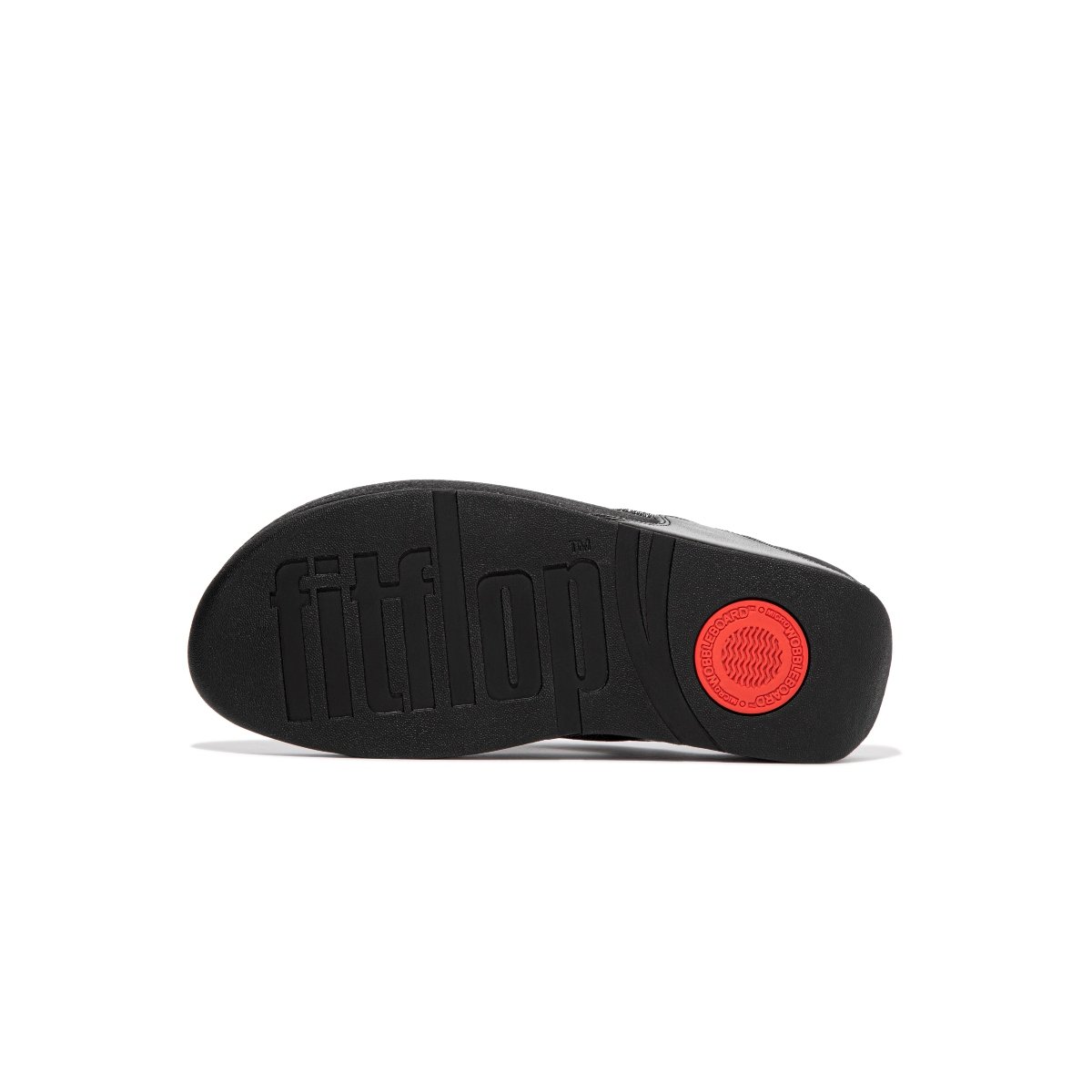 FitFlop LULU Glitz Toe-Post Sandals All Black outsole