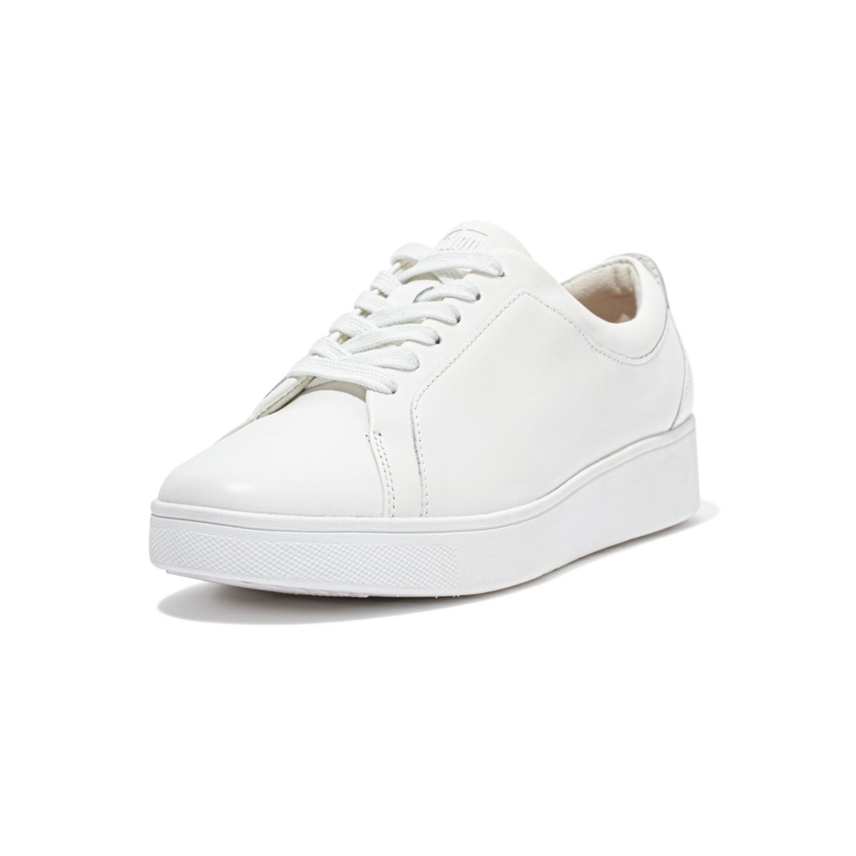 FitFlop RALLY Leather Trainers Urban White side view