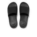 FitFlop iQUSHION Pool Sliders All Black top view