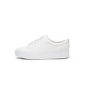 FitFlop RALLY Leather Trainers Urban White front view