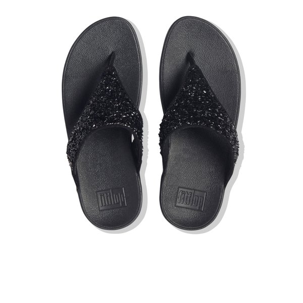 LULU Shimmerfoil Toe-Post Sandals