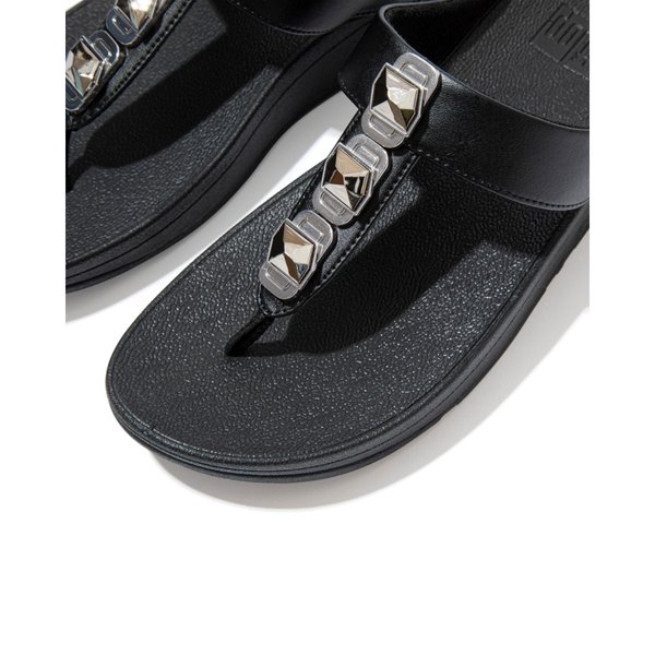 FINO Crystal Lock Toe-Post Sandals
