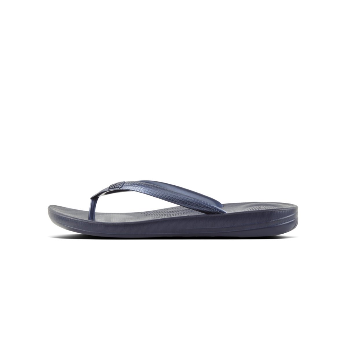 FitFlop iQUSHION Ergonomic Flip-Flops Midnight Navy front view