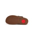 TRAKK II Leather Toe-Post Sandals Chocolate Brown outsole