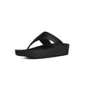 LULU Leather Toe-Post Sandals Black side view