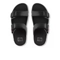 FitFlop GOGH MOC Adjustable Leather Slides Black top view