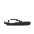 FitFlop iQUSHION Sparkle Flip-Flops Black front view