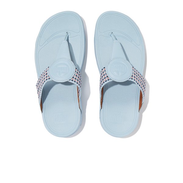 WALKSTAR Finestripe Webbing Toe-Post Sandals