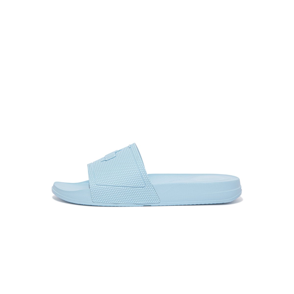 FitFlop iQUSHION Pool Sliders Sky Blue front view