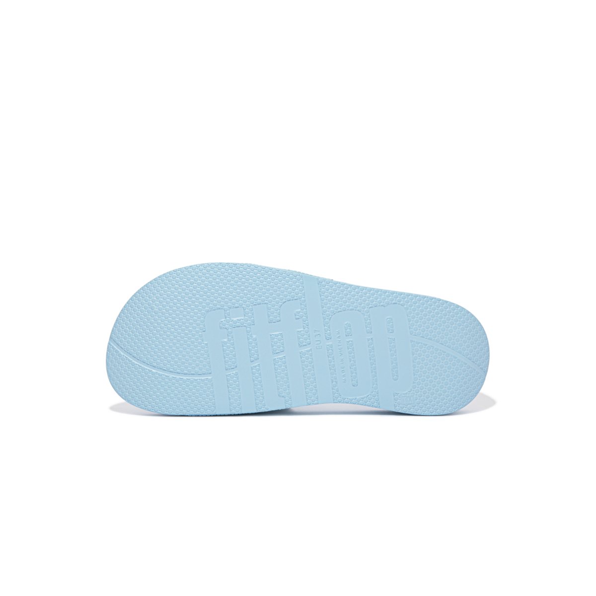 FitFlop iQUSHION Pool Sliders Sky Blue outsole