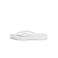 FitFlop iQUSHION Ergonomic Flip-Flops Urban White front view