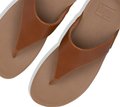 LULU Leather Toe-Post Sandals Light Tan close up