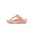 FitFlop LULU Star-Stud Leather Toe-Post Sandals Beige front view
