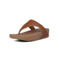 LULU Leather Toe-Post Sandals Light Tan side view