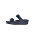 FitFlop LULU Sequined Slide Midnight Navy front view