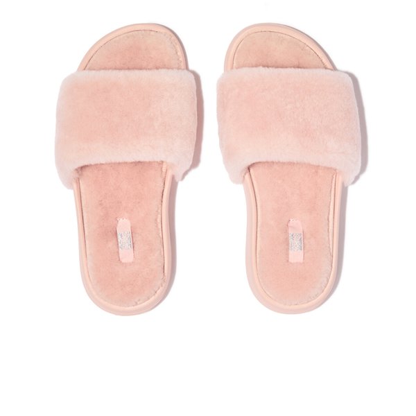iQushion Shearling Slides
