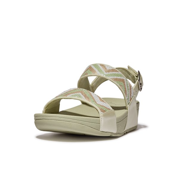 LULU Sequin Zigzag Back-Strap Sandals