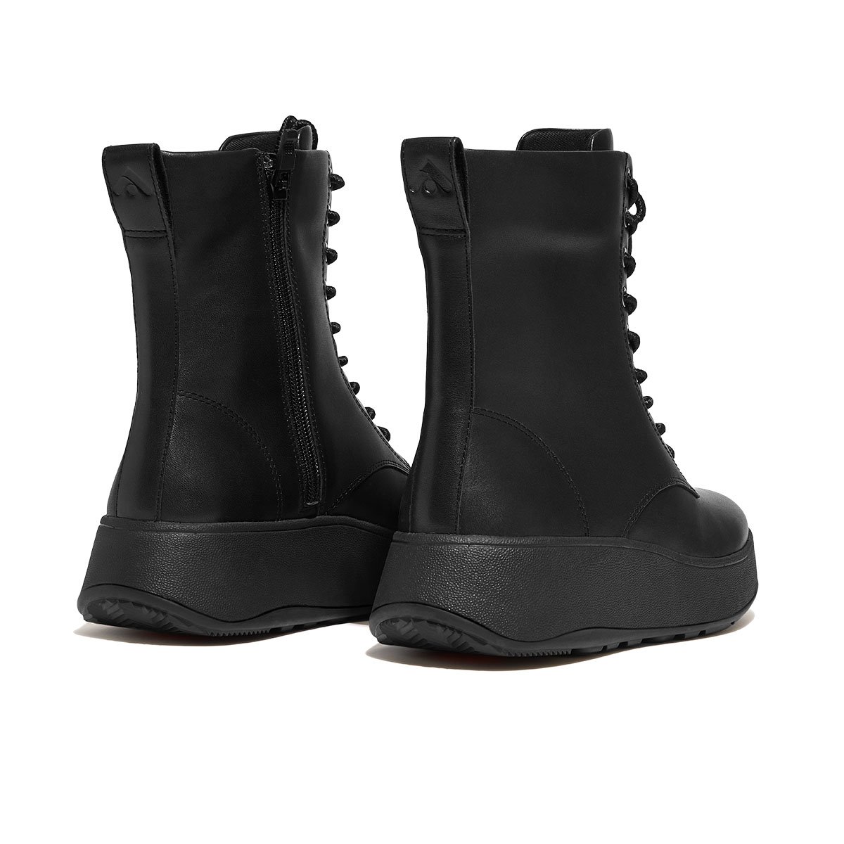 All black hot sale studded boots